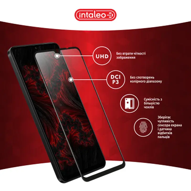 Скло захисне Intaleo Full Glue Xiaomi Poco C75 Black (1283126608001) - фото 4