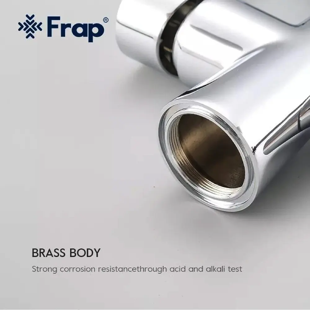 Змішувач для кухні на дві води Frap F4374 сірий/хром - фото 3