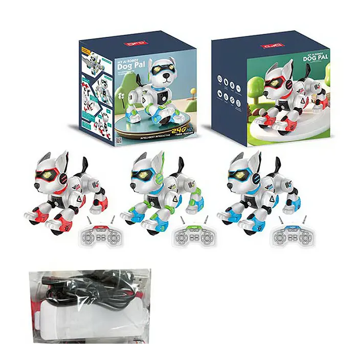 Собака Робопес, 2.4G, 25 см, сенсор, музыка, звук на английском, танцует, USB, K101 (в ассортименте) - фото 3