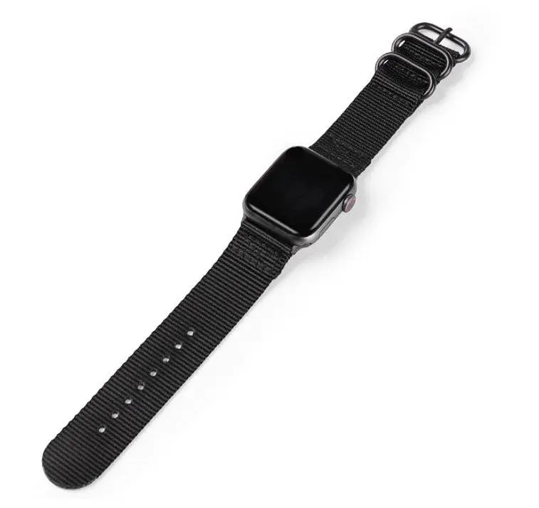 Нейлоновый ремешок Primolux Traveller для Apple Watch 38 мм, 40 мм, 41 мм Black - фото 2