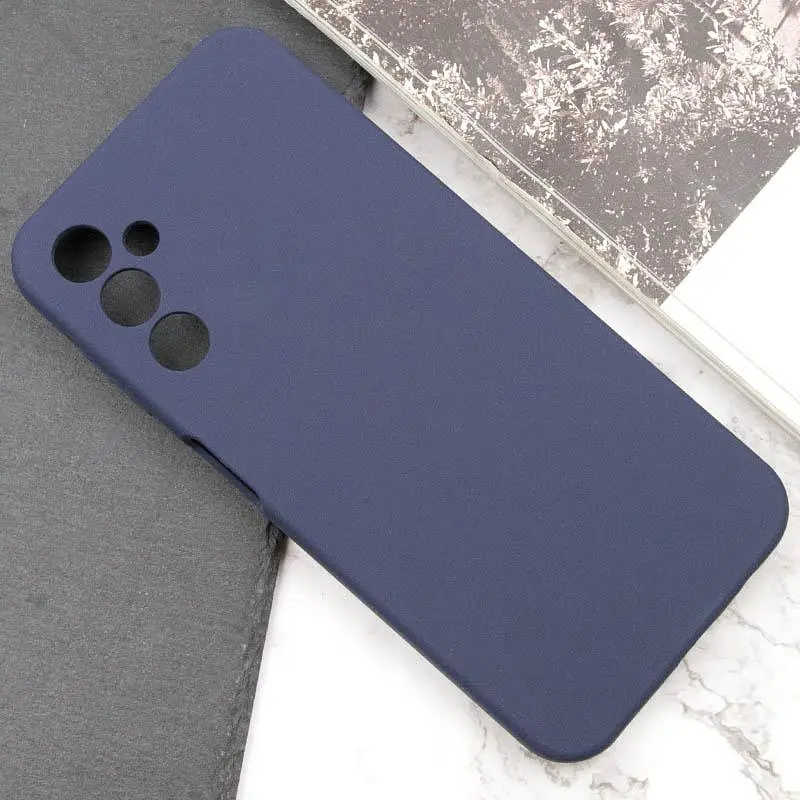 Чохол TPU GETMAN Liquid Silk Full Camera для Samsung Galaxy A14 4G/5G Синій / Midnight Blue - фото 5
