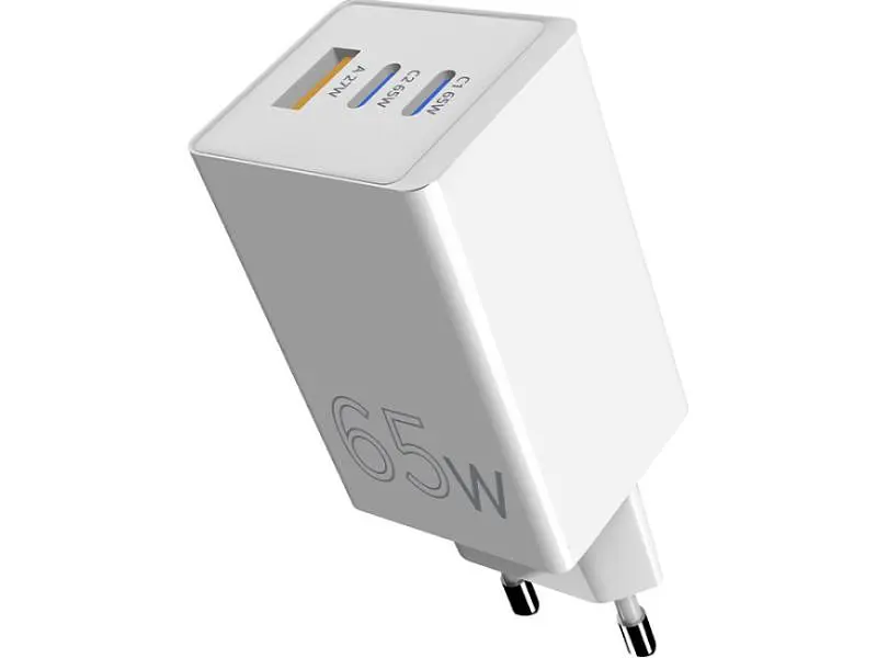 Мережевий зарядний пристрій Sigma mobile X-power 65 W White (PS65-01)