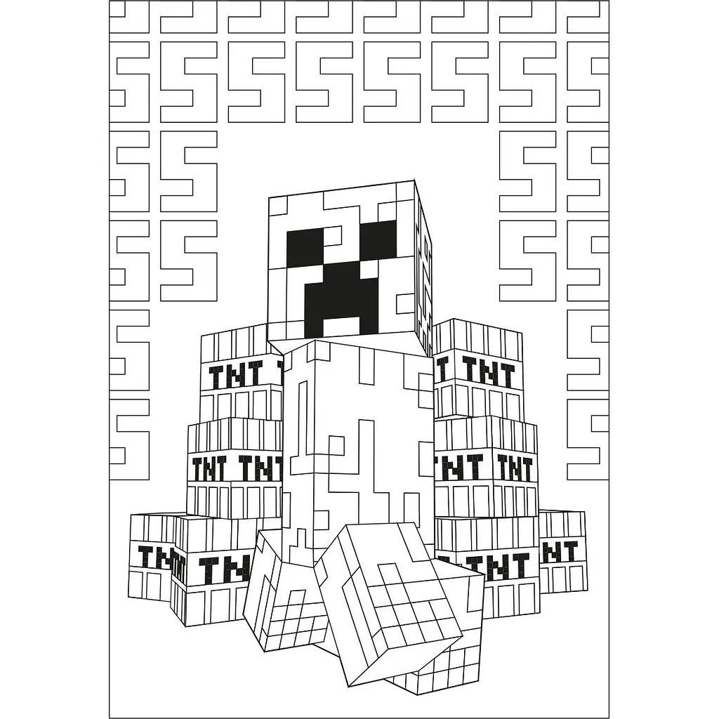Розмальовка Yes Minecraft 12 сторінок (742915) - фото 3
