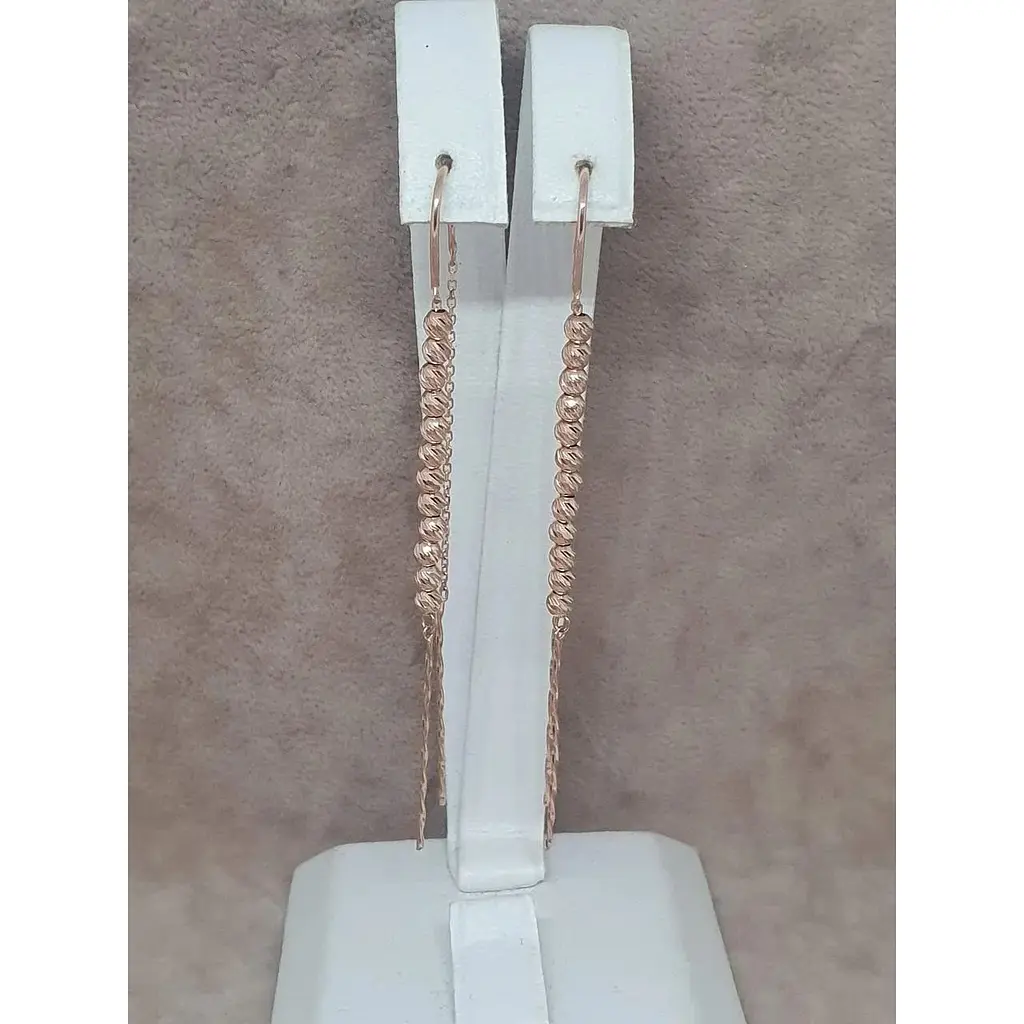 Золоті сережки-протяжки Tango. 580130 - фото 4