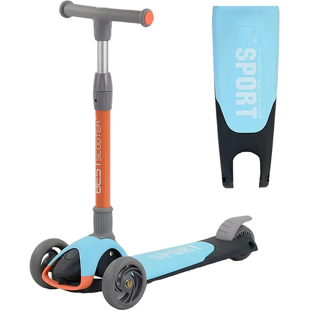 Триколісний самокат Best Scooter ЦБ-00245761 блакитний - фото 2