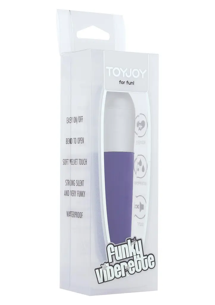 Вибратор для клитора Toy Joy Funky Viberette 10.5 см фиолетовый - фото 2