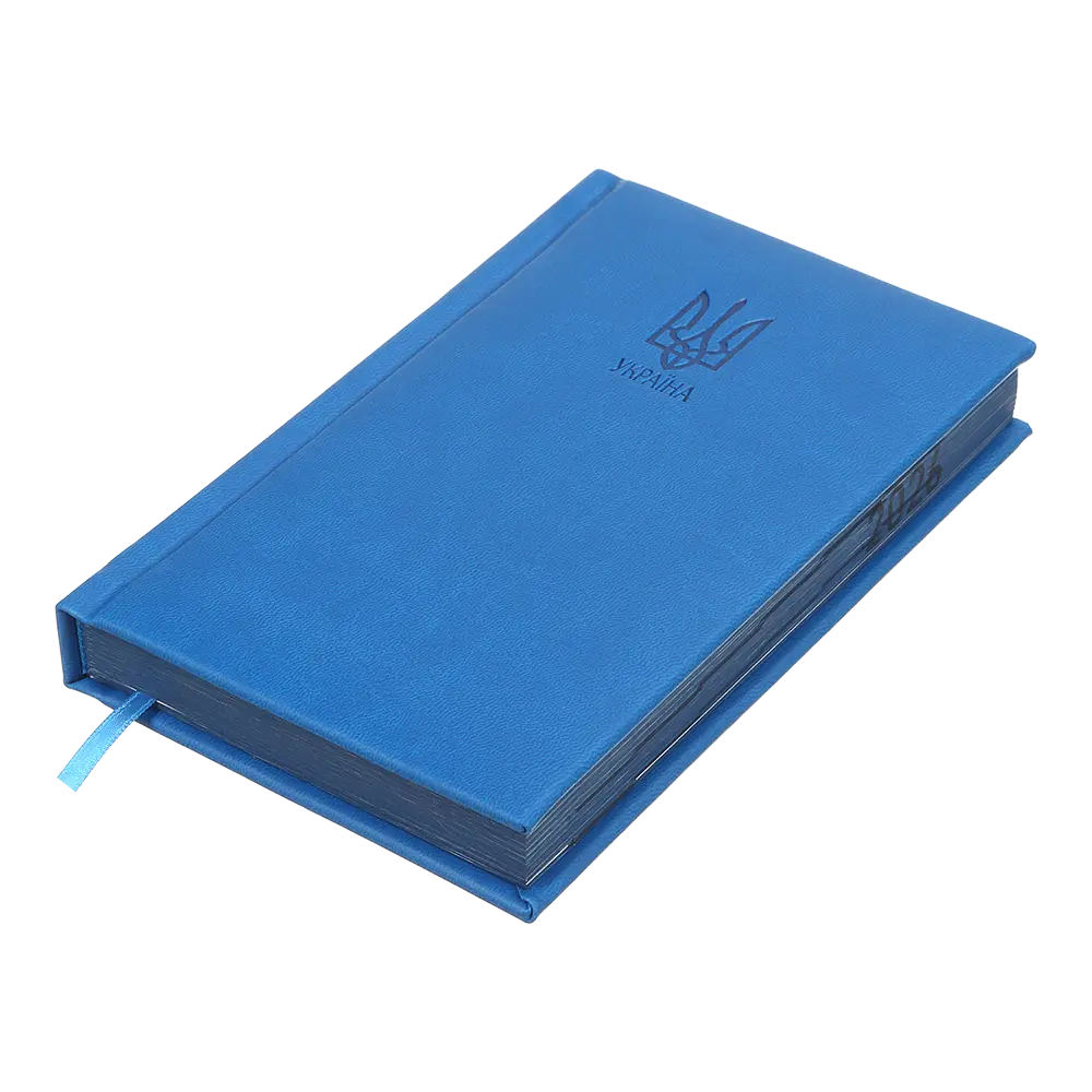 Щоденник датований Buromax Heraldry 2026 A6 штучна шкіра/поролон світло-синій (BM.2584-02) - фото 2