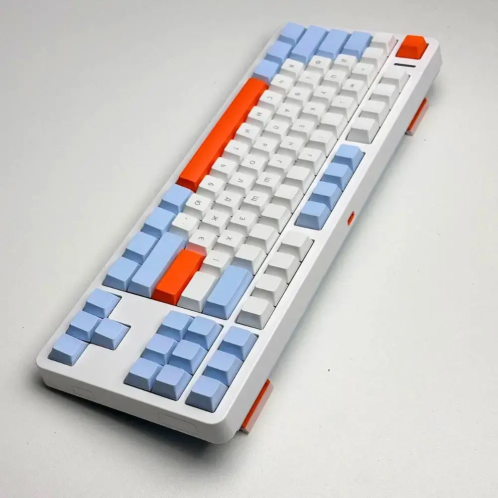 Игровая проводная механическая клавиатура Kondor Orion Classic / Проводное подключение / Grey Silent Switch / White - фото 3
