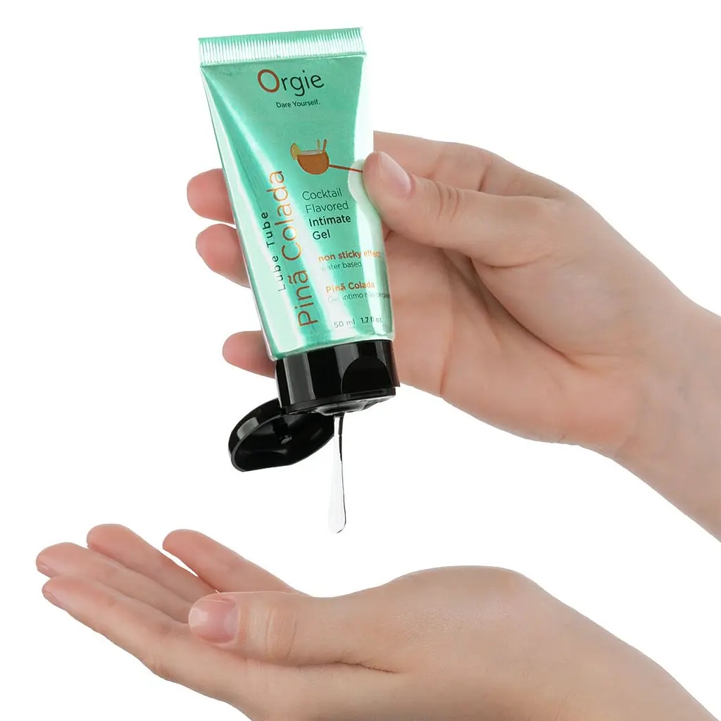 Лубрикант на водній основі Orgie Lube Tube Pina Colada, 50 мл, смак та аромат піна колади - фото 2