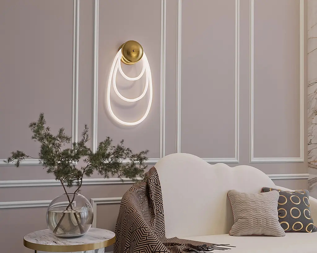 Настенный светильник MJ-light ROPE WALL 4000K GD 10023 - фото 3