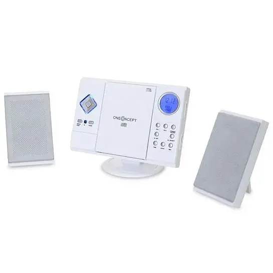 Стереосистема OneConcept V-12 MP3 CD плеєр USB SD AUX Білий (10006663) - фото 6