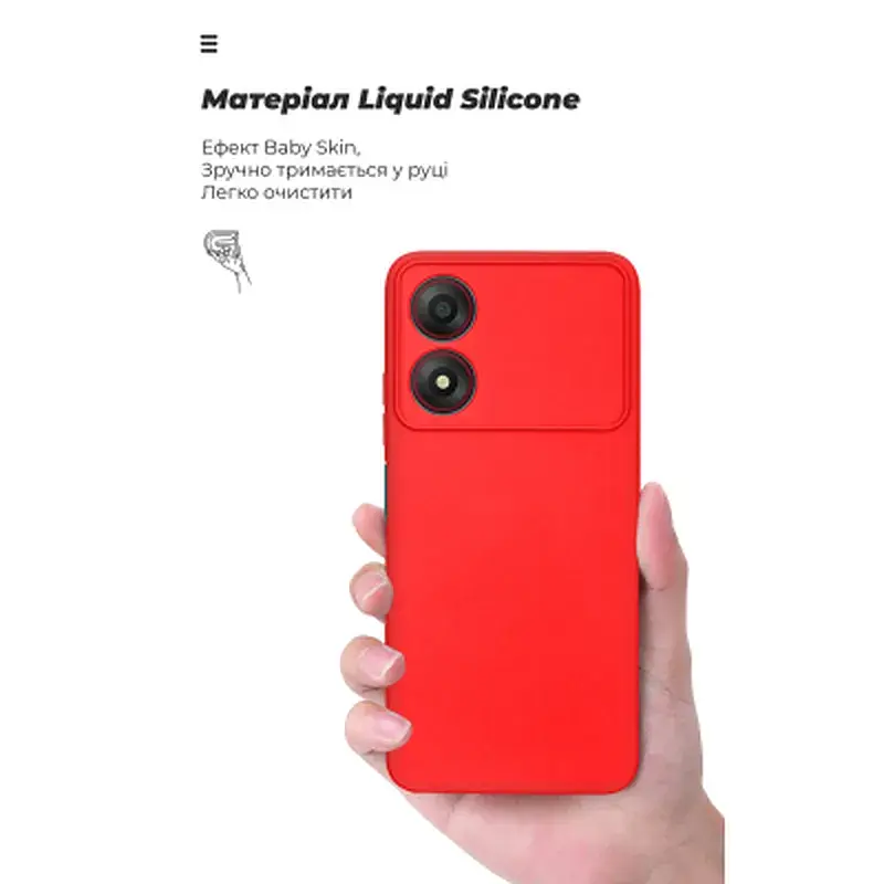 Чохол до мобільного телефона Armorstandart ICON ZTE Blade A34 Camera cover Red (ARM78958) - фото 7