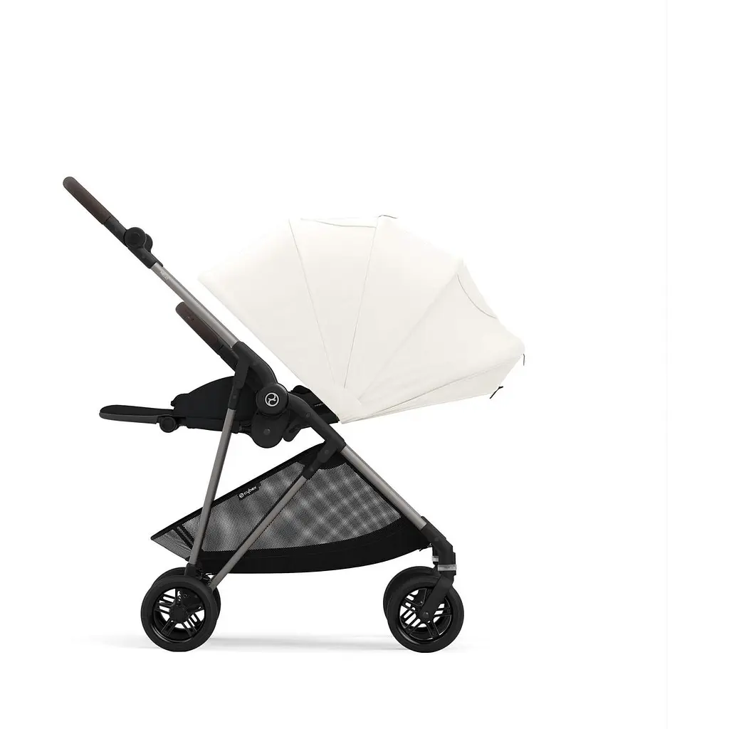 Коляска Cybex Melio Canvas White (с бампером) (524000039) - фото 4