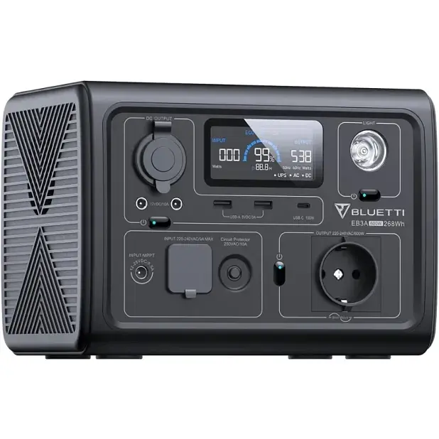 Портативная зарядная станция Bluetti EB3A 600W 268Wh - фото 3