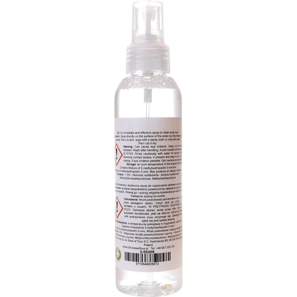 Дезинфицирующий спрей для эротических гаджетов B-Series Health Boss Toy Cleaner 150 мл - фото 2