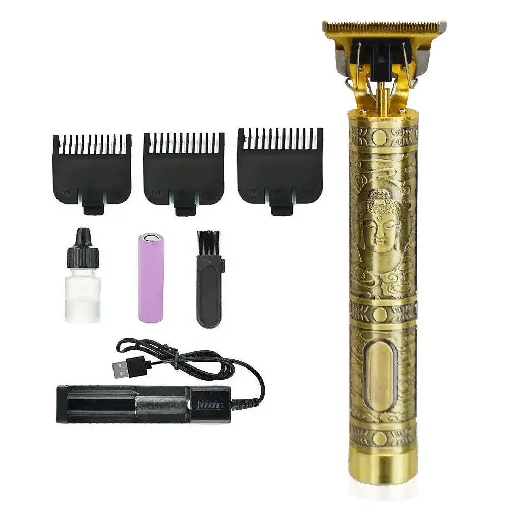 Тример акумуляторний для бороди та волосся Maxtop M98 5W Gold - фото 3