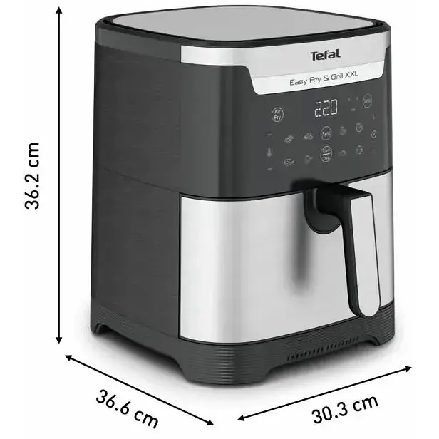 Мультипіч Tefal EasyFry&Grill XXL 1830 Вт чорно-сіра (EY801D15) - фото 6