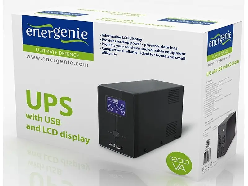 ДБЖ EnerGenie EG-UPS-033 1200 ВА - фото 3