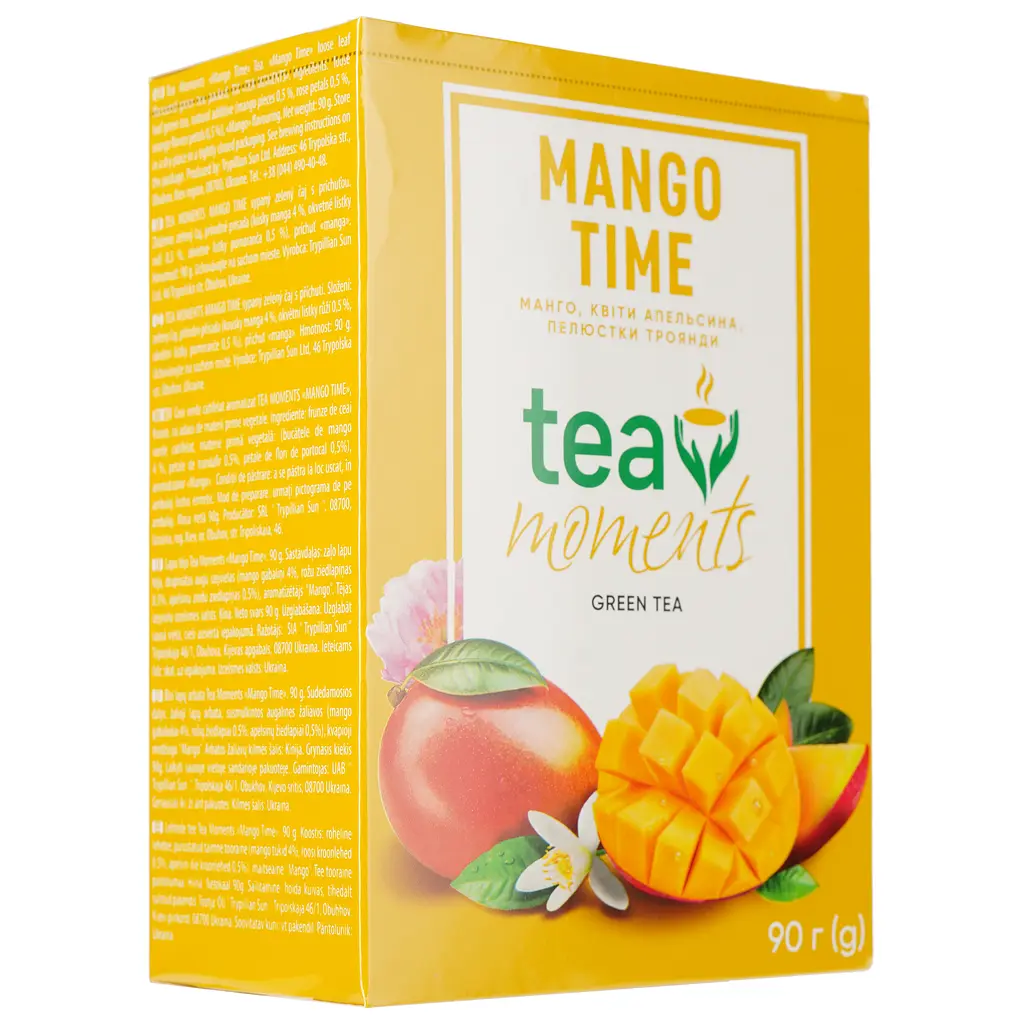 Чай зелений Tea Moments Mango Time листовий 90 г (920169) - фото 2