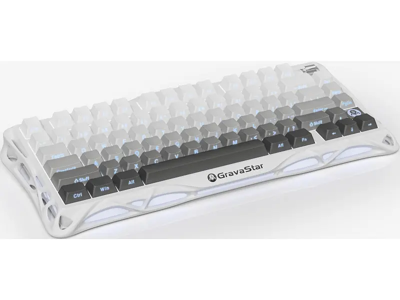 Клавіатура Gravastar Mercury K1 TKL White (GSK1_GWHT) - фото 3