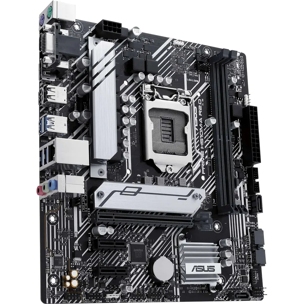 Материнська плата Asus Prime H510M-A R2.0 s1200 H470 2xDDR4 M.2 HDMI DP mATX - фото 4