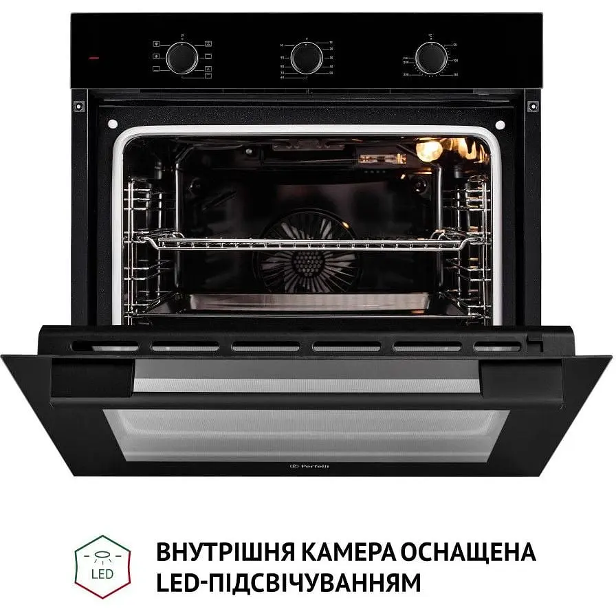 Духова шафа Perfelli Perla 6M7 Nero Чорна - фото 9