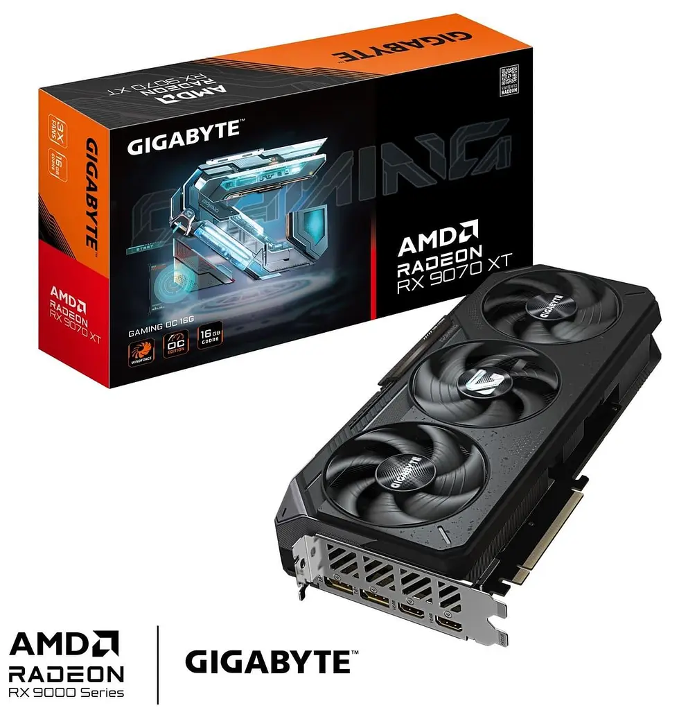 Відеокарта GIGABYTE AMD Radeon RX 9070 XT 16GB GAMING OC (GV-R9070XTGAMING OC-16GD) (GDDR6, 256 bit, PCI-E v5.0 x16) - фото 10