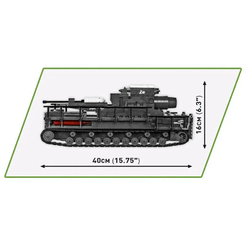 Конструктор Cobi Самохідна мортира Карл 1:28, 1574 деталей (COBI-2560) - фото 3