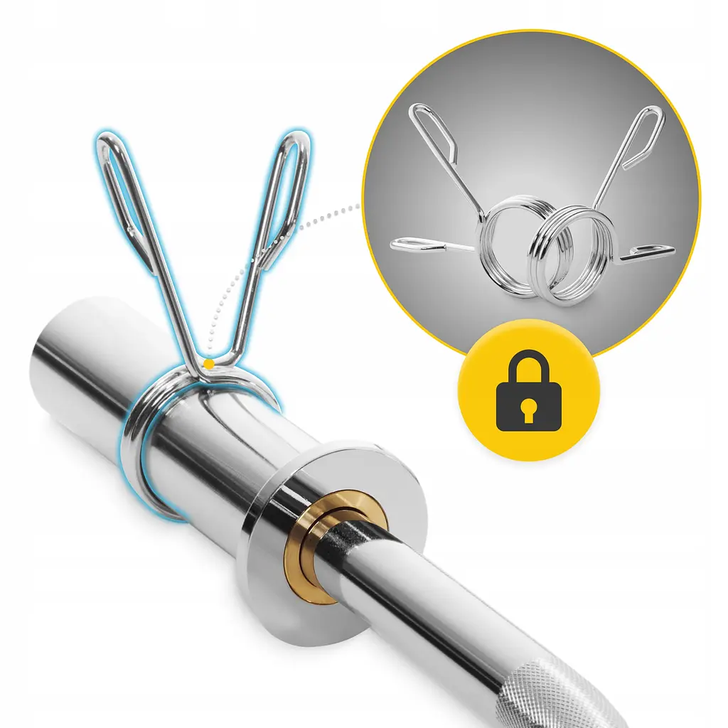 Гриф для штанги олімпійський W-подібний 4FIZJO 120 см 50 мм (P-5905973401203) - фото 3