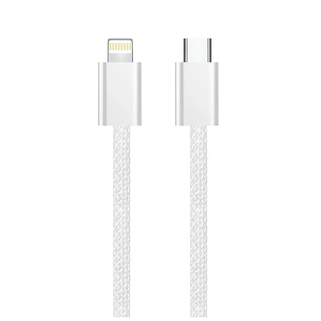 Дата кабель USB-C to Lightning 2.0m PD 27W braided gray ColorWay (CW-CBPDCL068-GR) - фото 3