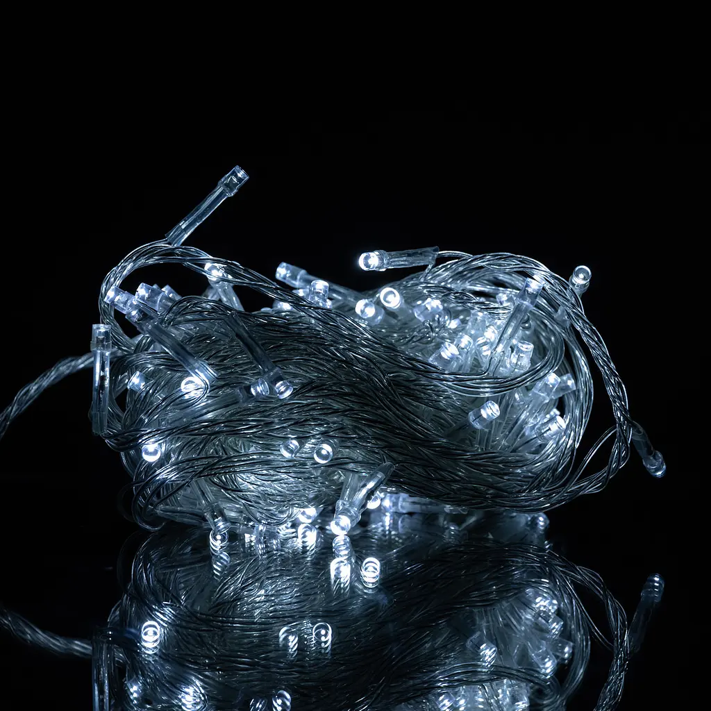 Гірлянда Нитка 120 LED 10 м прозора, білий GarlandoPro W120LED10MWW - фото 6