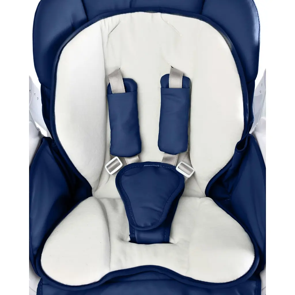 Кресло-качалка + стульчик для кормления Caretero Indigo Navy - фото 7