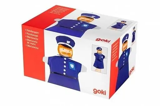 М'яка іграшка на руку Goki Поліцейський 30 см (51646G) - фото 4
