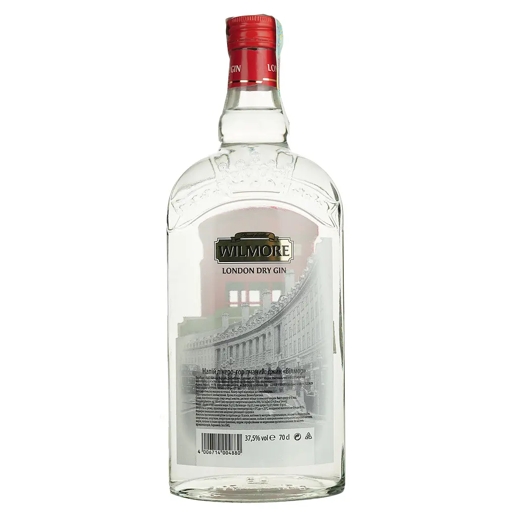 Джин Wilmore London Dry Gin, 37,5%, 0,7 л - фото 4