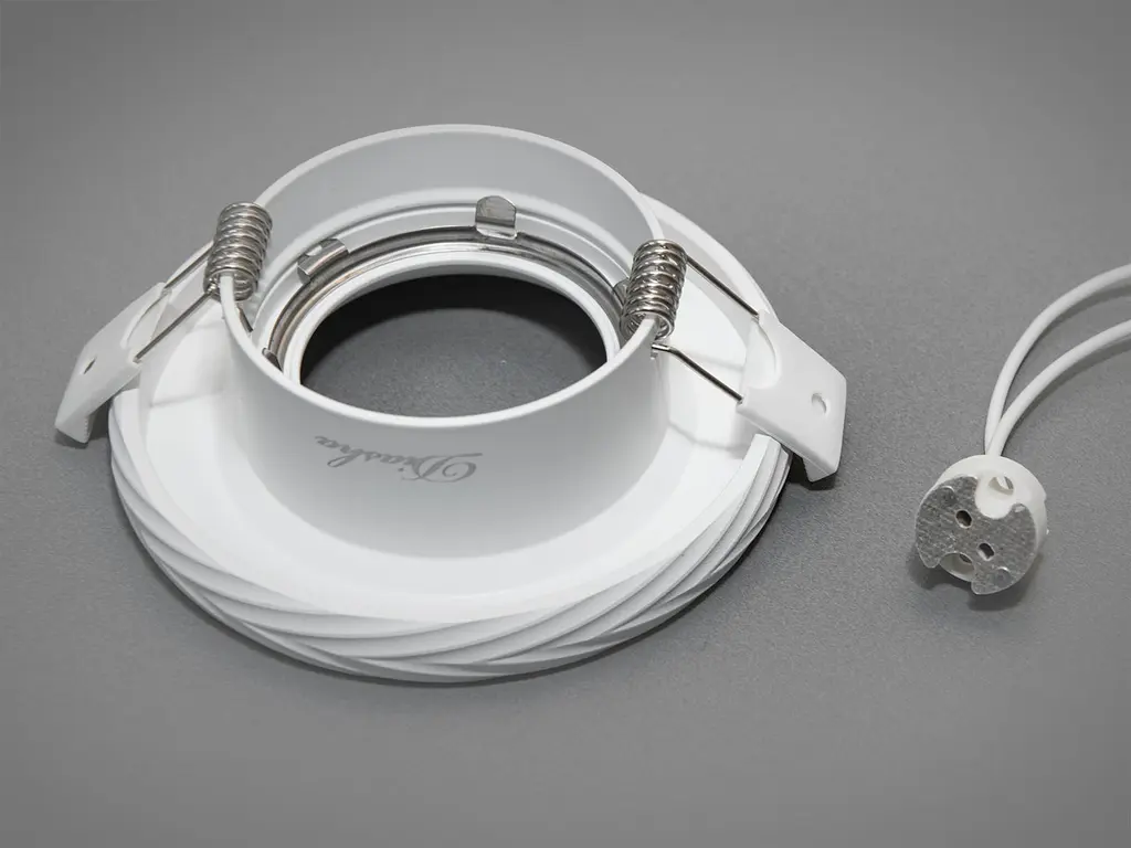 Точковий врізний світильник Diasha PR-9-WH Aluminium, 40W, білий, для коридору, вітальні, спальні, IP20 - фото 3