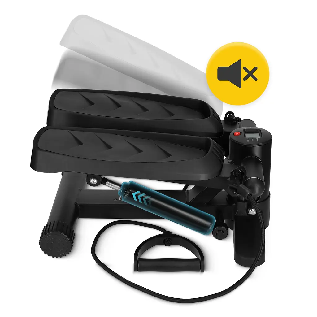 Степпер (мини-степпер) 4FIZJO Evo с эспандерами Black (P-5905973403863) - фото 7