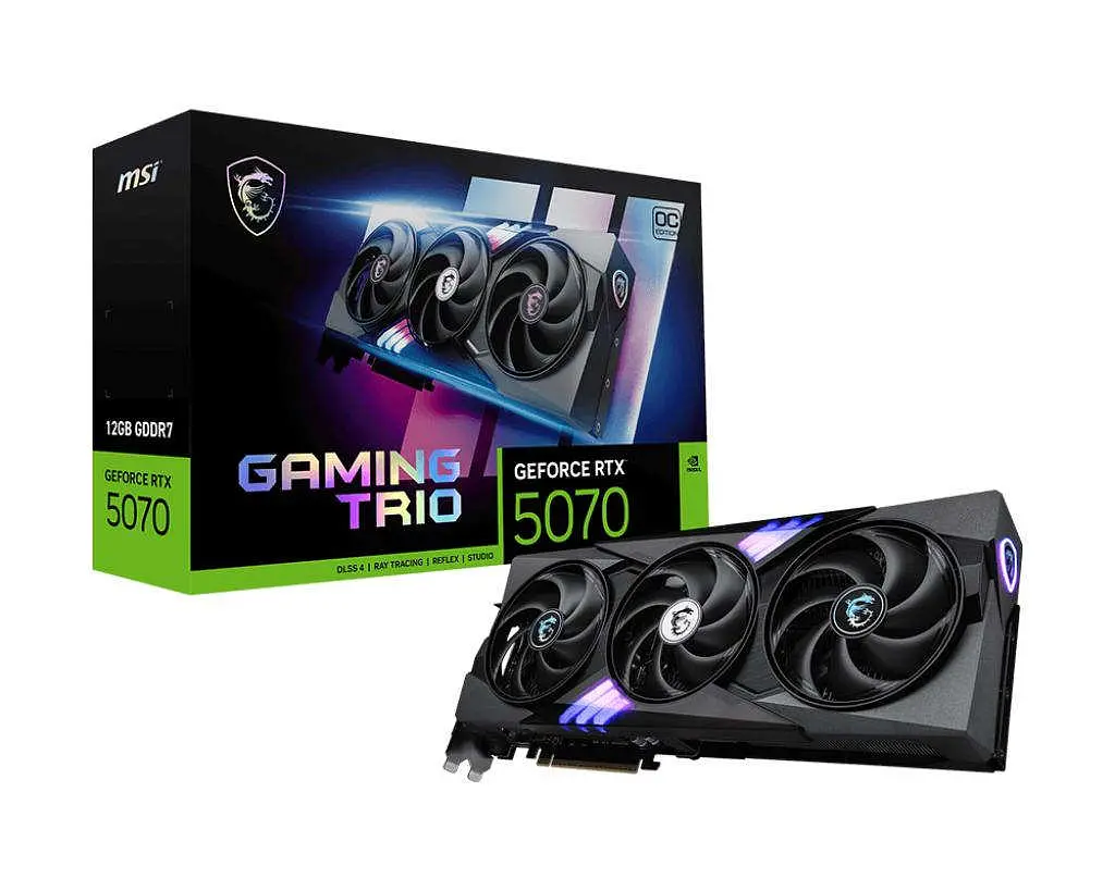Видеокарта MSI GeForce RTX 5070 12G GAMING TRIO OC - фото 7