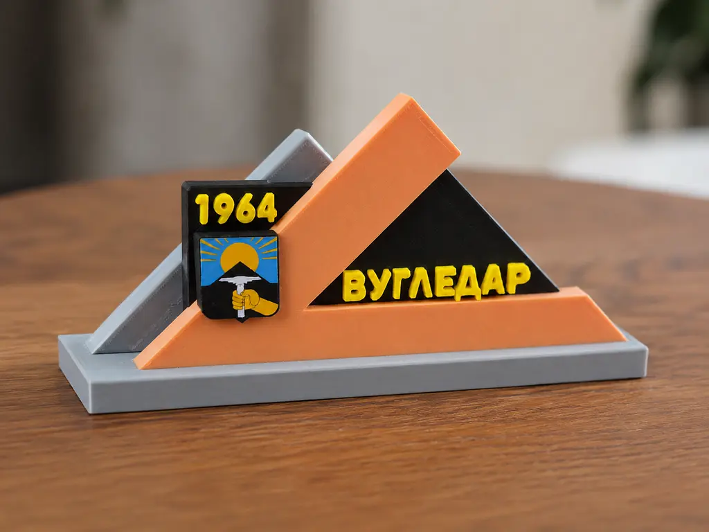 Подарункова стела «Вугледар» для військового, ветерана, волонтера — патріотичний сувенір - фото 2