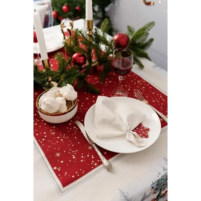 Скатерть Прованс Рождественский костер гобелен 135х260 см (37404) - фото 8