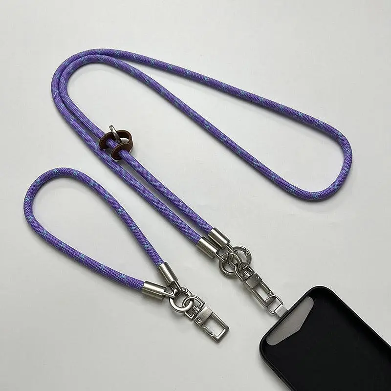 Набір шнурків 120см + 35см Purple / Blue - фото 2