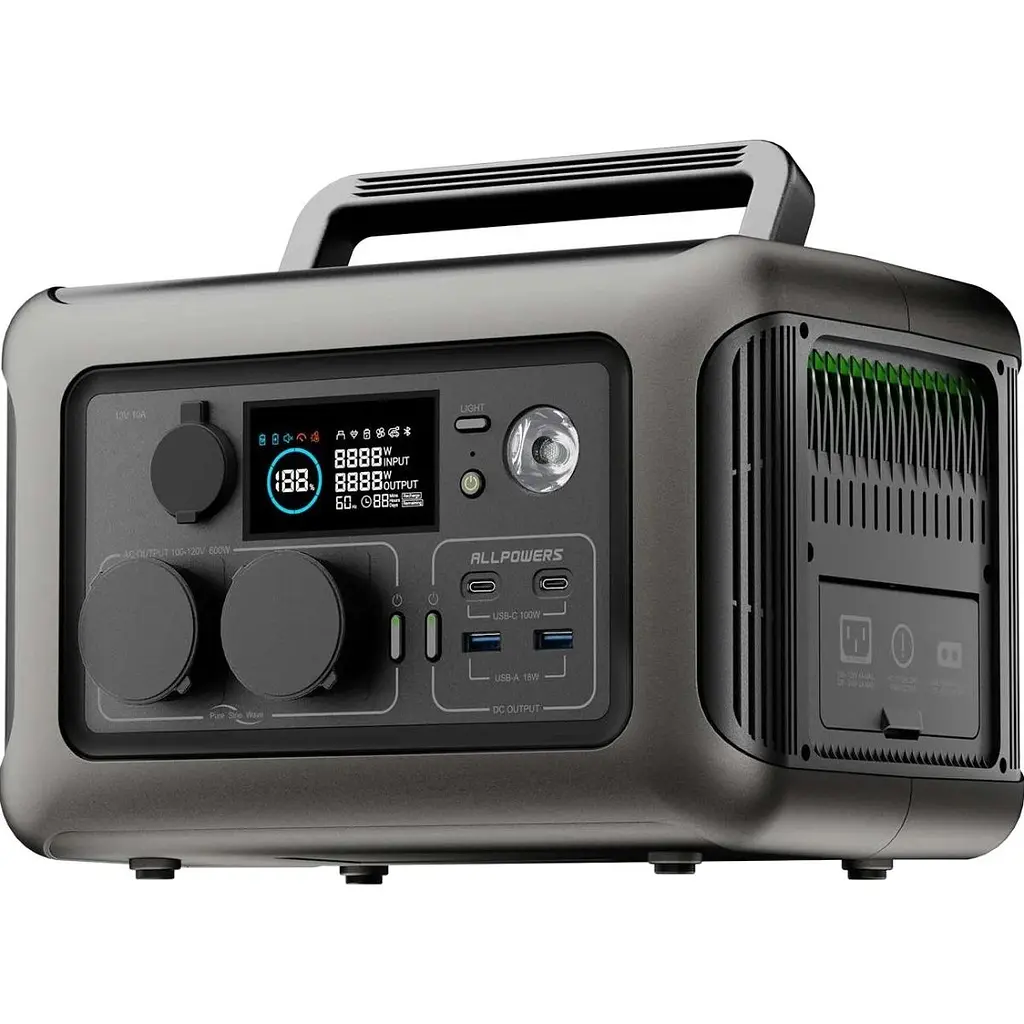 Зарядна станція Allpowers R600 Black [121316] - фото 3