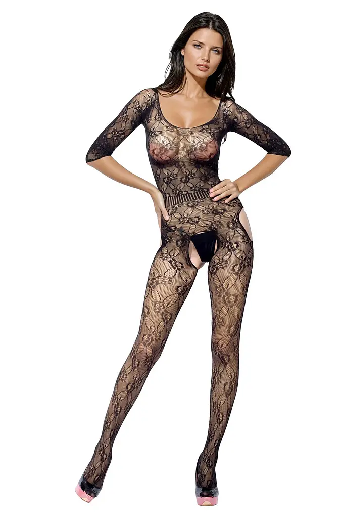 Бодістокінг Bodystocking 6032, Black, S/L - фото 3