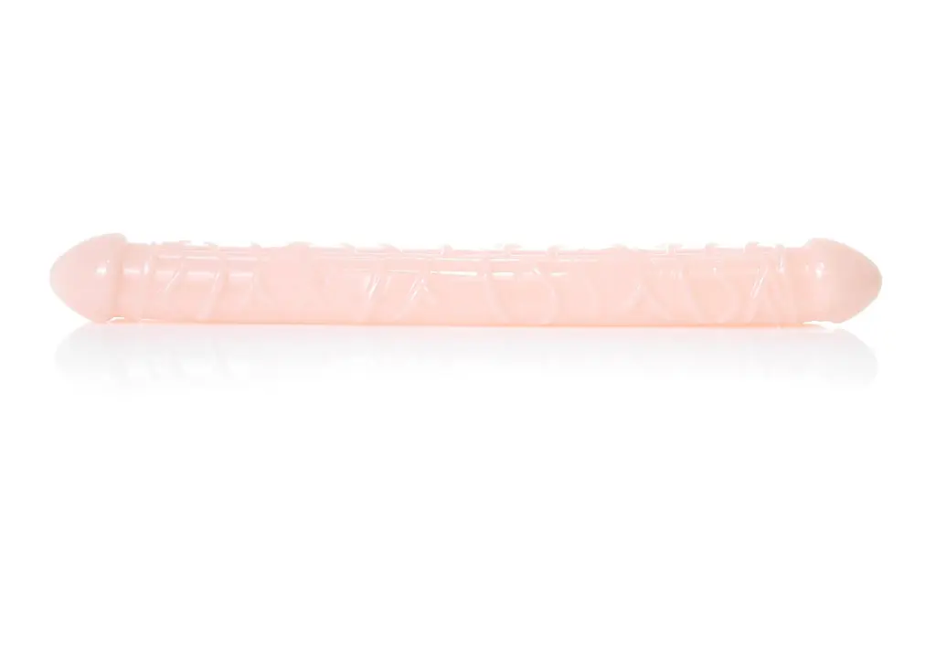 Двосторонній фалоімітатор B - Series EasyLove Flexible, 33.5 см (тілесний) - фото 4