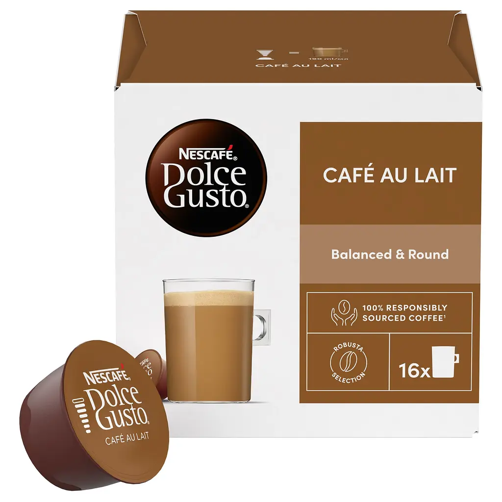 Кава в капсулах NESCAFE Dolce Gusto Cafe Au Lait 16 шт. 160 г - фото 2