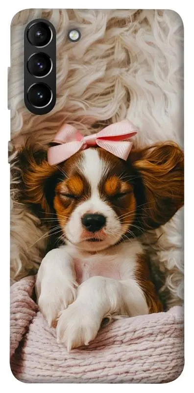 TPU чохол Demsky Sleepy spaniel для Samsung Galaxy S21+