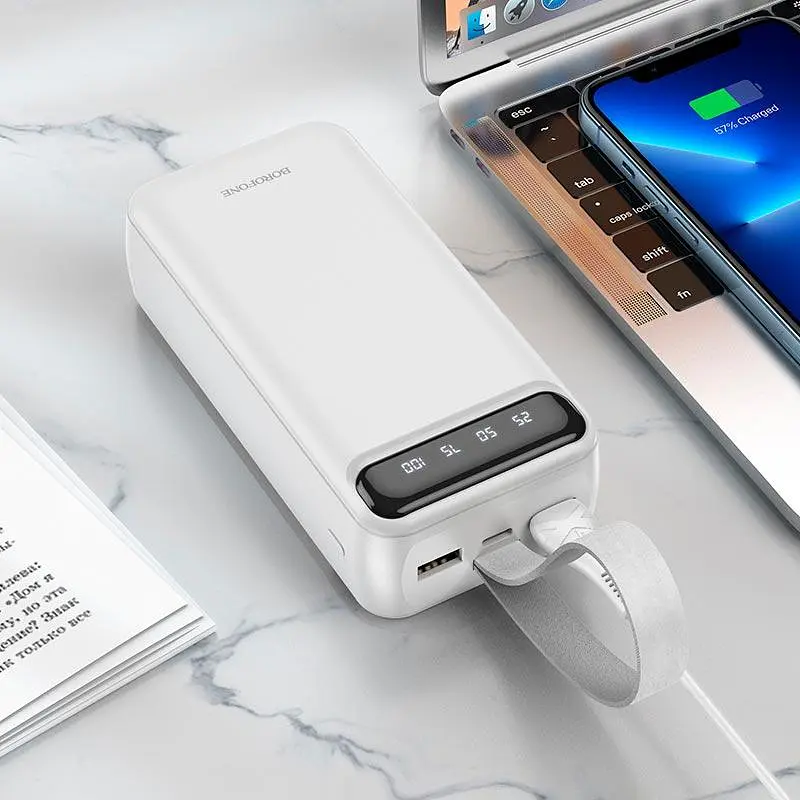 УМБ Borofone Freeway Power bank 30000mAh BJ14B внешняя черная - фото 7