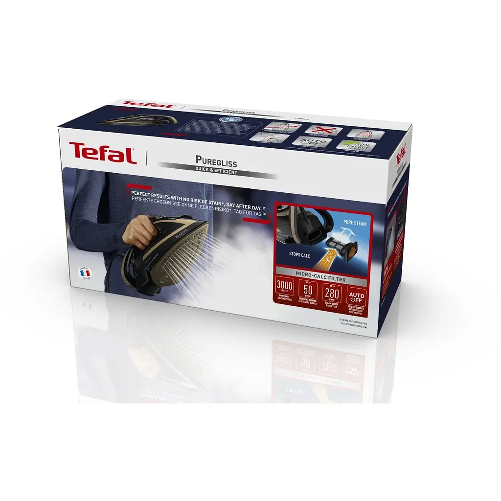 Праска Tefal Puregliss 3000 Вт чорно-мідна (FV8064E0) - фото 3