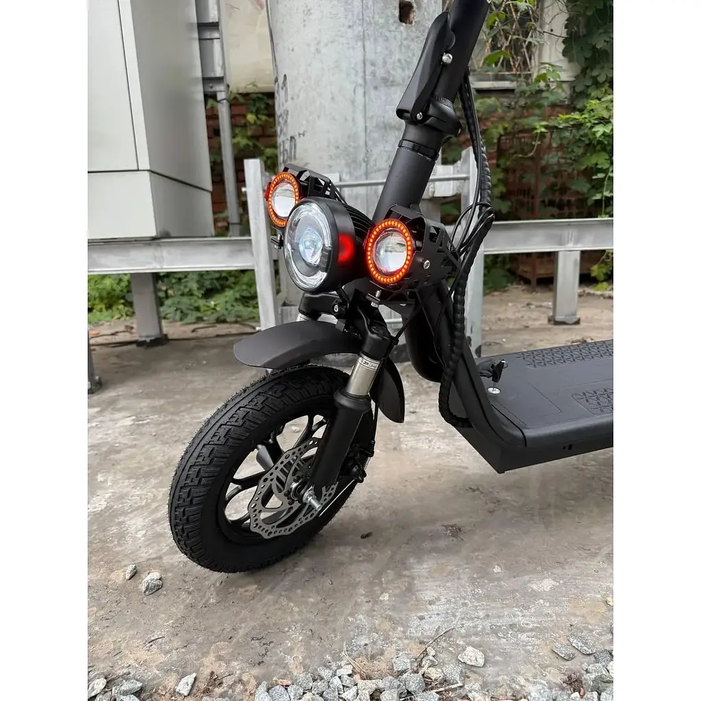 Электросамокат с сиденьем 14" Giant U12 Max (800W, 48V, 15Ah) с кофром-багажником Черный - фото 8