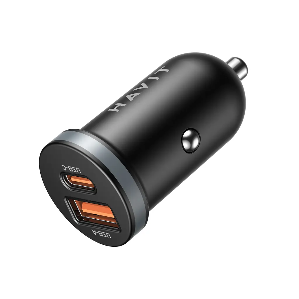 Автомобільний зарядний пристрій HAVIT CC2043 30W USB-A+USB-C HAVIT (29114-000) - фото 3