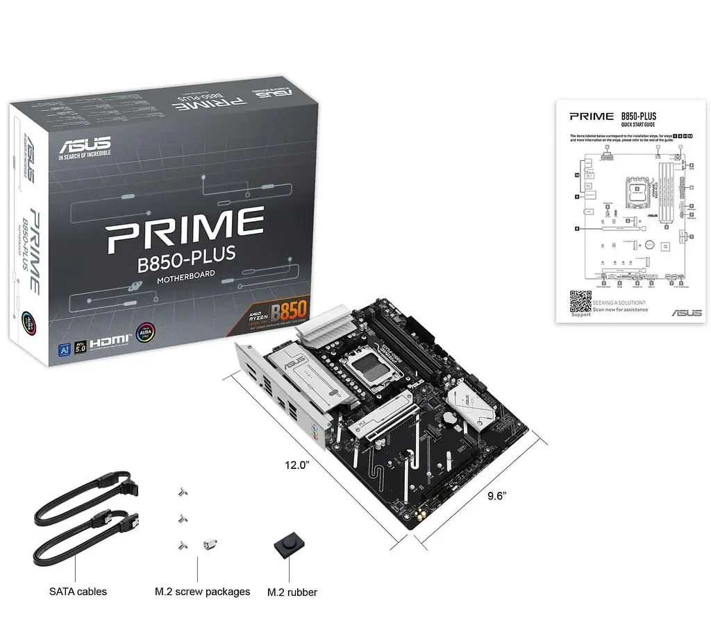 Материнська плата ASUS PRIME B850-PLUS (PRIME B850-PLUS) (Socket AM5, AMD B850, ATX) - фото 6